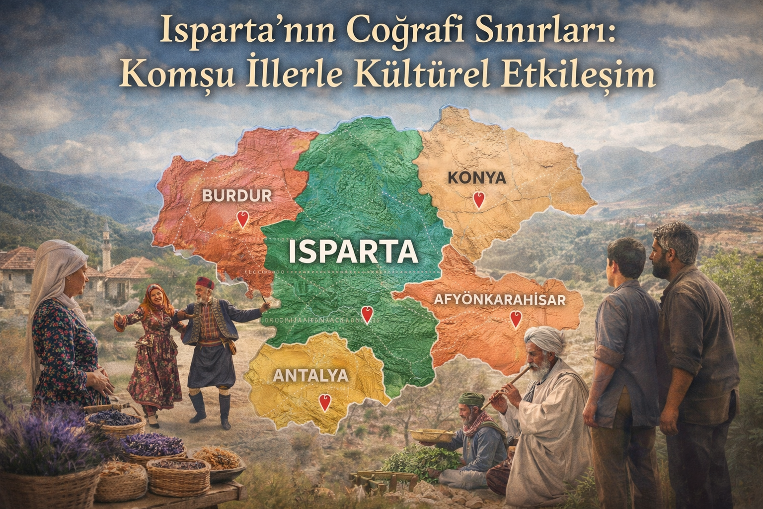 Isparta’nın Coğrafi Sınırları: Komşu İllerle Kültürel Etkileşim
