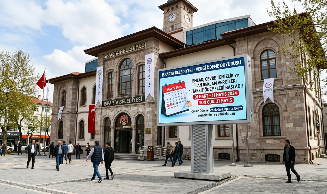 Cezalı Duruma Düşmeyin: Isparta’da Emlak ve Çevre Temizlik Vergisi Ödeme Rehberi 2026