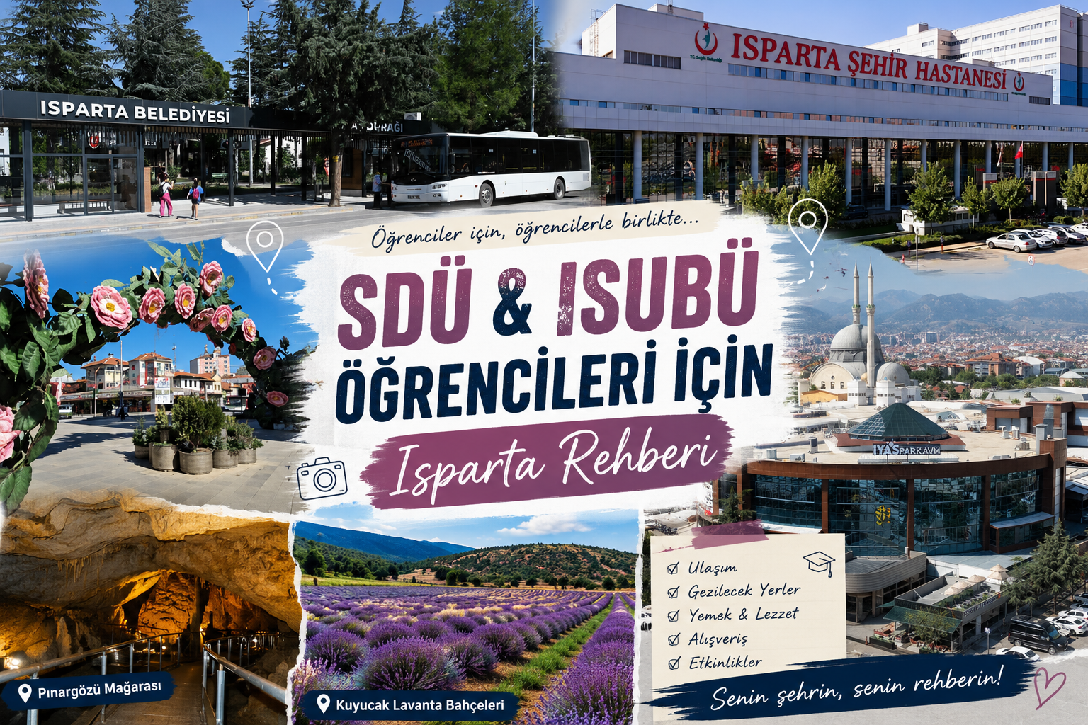 SDÜ ve ISUBÜ Öğrencileri İçin Isparta Rehberi